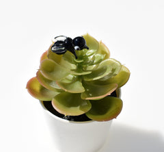 Lampwork Miniature Glass Fly: Whimsical Glass Menagerie Figurine