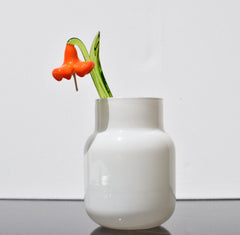 Orange petals  Jubilee  bell glass flower.  Excellent addition to your glass collection, unique gift. Each flower is priced individually.