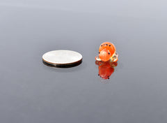 Miniature Glass Hippo: Whimsical Lampwork Figurine