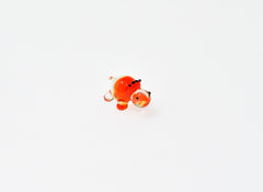 Miniature Glass Hippo: Whimsical Lampwork Figurine
