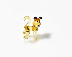 Glass Tiger Cub Figurine – Hand Blown Baby Animal Sculpture – Wild Jungle Gift Decor