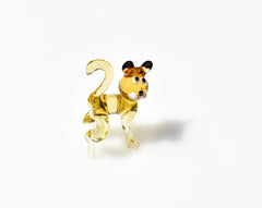 Tiny Glass Animals, Orange Cat Gifts, Mini Glass Animals, Glass Cat Figurine, Orange Cat Art, Glass Cat, Cat Figure, Glass Sculptures