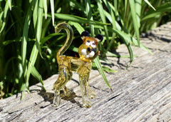 Glass Tiger Cub Figurine – Hand Blown Baby Animal Sculpture – Wild Jungle Gift Decor