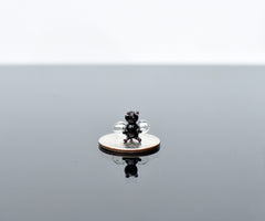 Miniature Lampwork Glass Fly: Whimsical Tiny Figurine