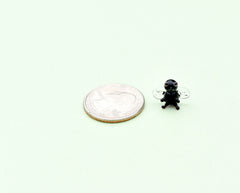 Miniature Lampwork Glass Fly: Whimsical Tiny Figurine