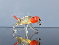 Handmade Glass Hunting Dog Figurine: Flame Worked Sculpture