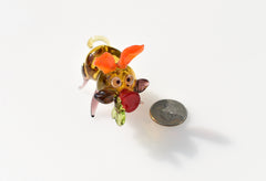 Whimsical Glass Pig Figurine: Handmade Flame Work Art