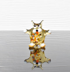 Tiny Glass Animals, Glass Cat Figurine, Mini Glass Animals, Cat Figure, Glass Cat, Cat Art, Glass Sculpture, Glass Animals, Cat Statue