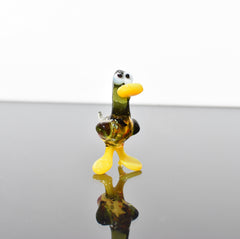 Cute Glass  Duck. Whimsical figurine with a lot of character and personality. Excellent addition to your glass menagerie collection.