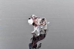 Glass Dog Figurine, Purple Beagle Dog Statue, Glass Animals, Beagle, Bearded Dog, Glass Dog, Amethyst Glass
