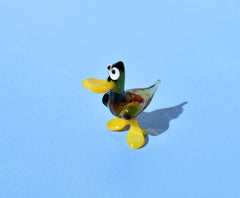 Cute Glass  Duck. Whimsical figurine with a lot of character and personality. Excellent addition to your glass menagerie collection.
