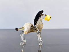 Zebra, Safari Animals, Glass Sculpture, Zebra Decor, Zebra Art, Glass Animals, Blown Glass Animals, Glass Figures, Safari Gift, Art