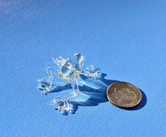 Clear Glass Frog Figurine – Hand Blown Miniature Animal Sculpture – Unique Amphibian Gift