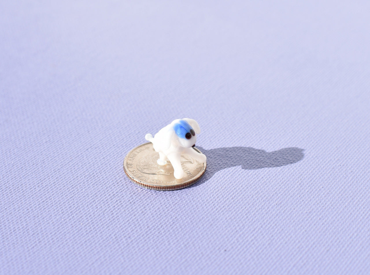 Tiny Glass Sheep Figurine • Lampwork Miniature Animal • Hand-Blown Collectible Sculpture