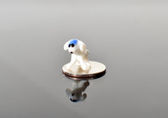 Tiny Glass Sheep Figurine • Lampwork Miniature Animal • Hand-Blown Collectible Sculpture
