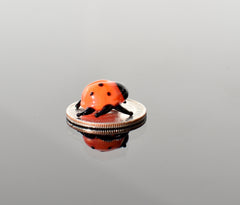 Lampwork Glass Ladybug Miniature: Whimsical Collectible Figurine