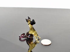 Handmade Glass German Shepherd Figurine: Flame Work Sculpture