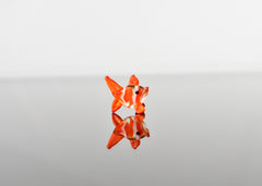 Handmade Glass Redfish Figurine: Whimsical Tropical Sculpture