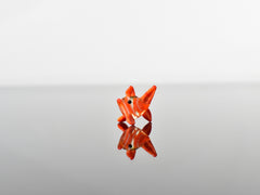 Handmade Glass Redfish Figurine: Whimsical Tropical Sculpture