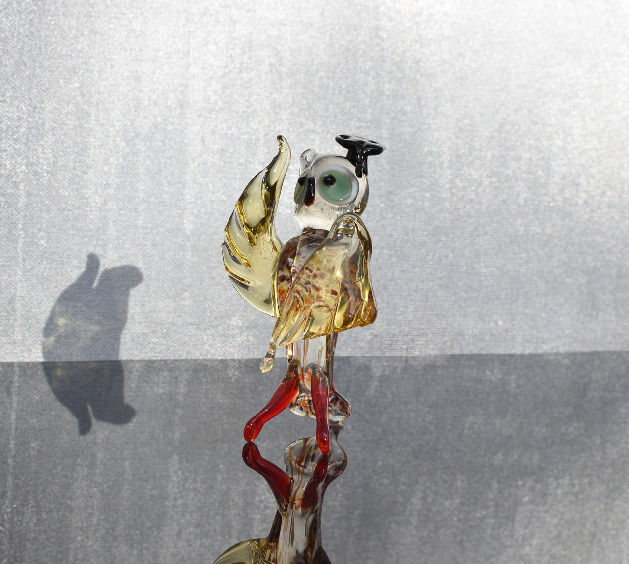 Glass Owl - Hand Blown Glass Animal - Graduation Gift