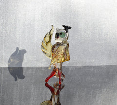 Glass Owl - Hand Blown Glass Animal - Graduation Gift