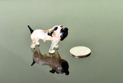 Handmade Glass Bulldog Figurine: Whimsical Art Glass Sculpture