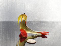 Cute transparent Glass Walrus. Whimsical figurine with a lot of character and personality. Excellent addition to your collection.