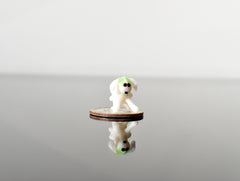 Tiny Glass Animals, Glass Sheep, Mini Glass Animals, Sheep Figurine, Sheep Ornament, Sheep Decor, Farm Decor, Hand Blown Glass, Glass Animal
