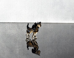 Cute  glass dog. Whimsical figurine; lot of character and personality. Excellent addition to your glass collection, unique gift.