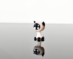 Lampwork Siamese Cat Figurine: Whimsical Glass Menagerie