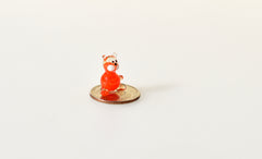 Tiny Lampwork Glass Cat Figurine: Whimsical Miniature