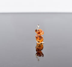 Blown Glass Animals, Glass Animal Figurines, Amber Glass Elephant, Elephant Gifts, Elephant Figurine, Tiny Glass Animals, Orange, Decor