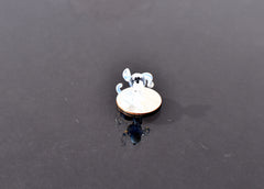 Cute Tiny light blue glass dog. Whimsical figurine with a lot of character and personality. Excellent addition to your collection.