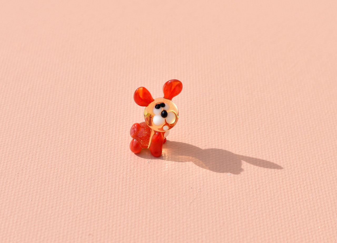 Tiny Glass Animals, Glass Bunny, Mini Glass Animals, Spring Gifts, Easter Bunny, Rabbit Art, Easter Rabbit, Glass Animals, Glass Sculptures