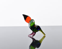 Toucan Sculpture, Toucan, Gift for Bird Lovers, Glass Toucan Art, Blown Glass Animals, Glass Bird Figurine, Tropical Jungle Decor Gift
