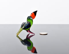 Toucan Sculpture, Toucan, Gift for Bird Lovers, Glass Toucan Art, Blown Glass Animals, Glass Bird Figurine, Tropical Jungle Decor Gift