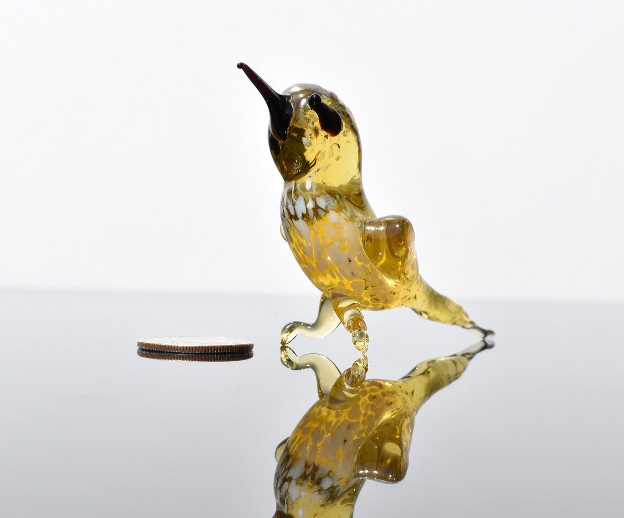 Yellow Bird, Glass Bird Figurine, Bird Sculpture, Bird Decor, Bird Lover Gifts, Glass Bird, Bird Figurine, Bird Art, Blown Glass Bird