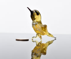 Yellow Bird, Glass Bird Figurine, Bird Sculpture, Bird Decor, Bird Lover Gifts, Glass Bird, Bird Figurine, Bird Art, Blown Glass Bird