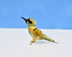 Yellow Bird, Glass Bird Figurine, Bird Sculpture, Bird Decor, Bird Lover Gifts, Glass Bird, Bird Figurine, Bird Art, Blown Glass Bird