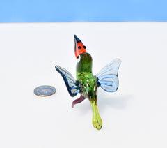 Handmade Glass Toucan Figurine: Whimsical Bird Sculpture, Flame Work Art