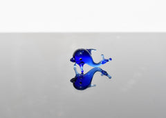 Glass Dolphin, Tiny Glass Animals, Miniature Glass Animals, Mini Glass Animals, Coastal Decor, Dolphin Gift, Lampwork, Blue Ocean Decor