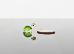 Tiny Glass Turtle: Tiny Green Menagerie Figurine