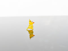 Hand-Blown Glass Chick Figurine – Tiny Yellow Bird Sculpture, Mini Easter or Farm Animal Gift