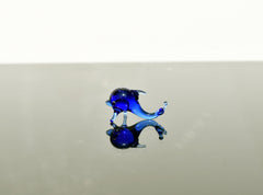Lampwork Glass Dolphin Miniature: Whimsical Collectible Figurine