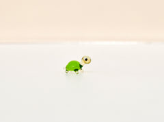 Tiny Glass Turtle: Tiny Green Menagerie Figurine