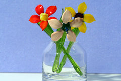 Bouquet of Glass Flowers - Glass Flower Bouquet - Mothers Day Gifts for Her