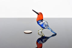 Humming Bird, Orange Bird, Glass Hummingbird Gifts, Glass Bird Gifts, Blue Bird, Blown Glass Animals, Hummingbird Statue Decor