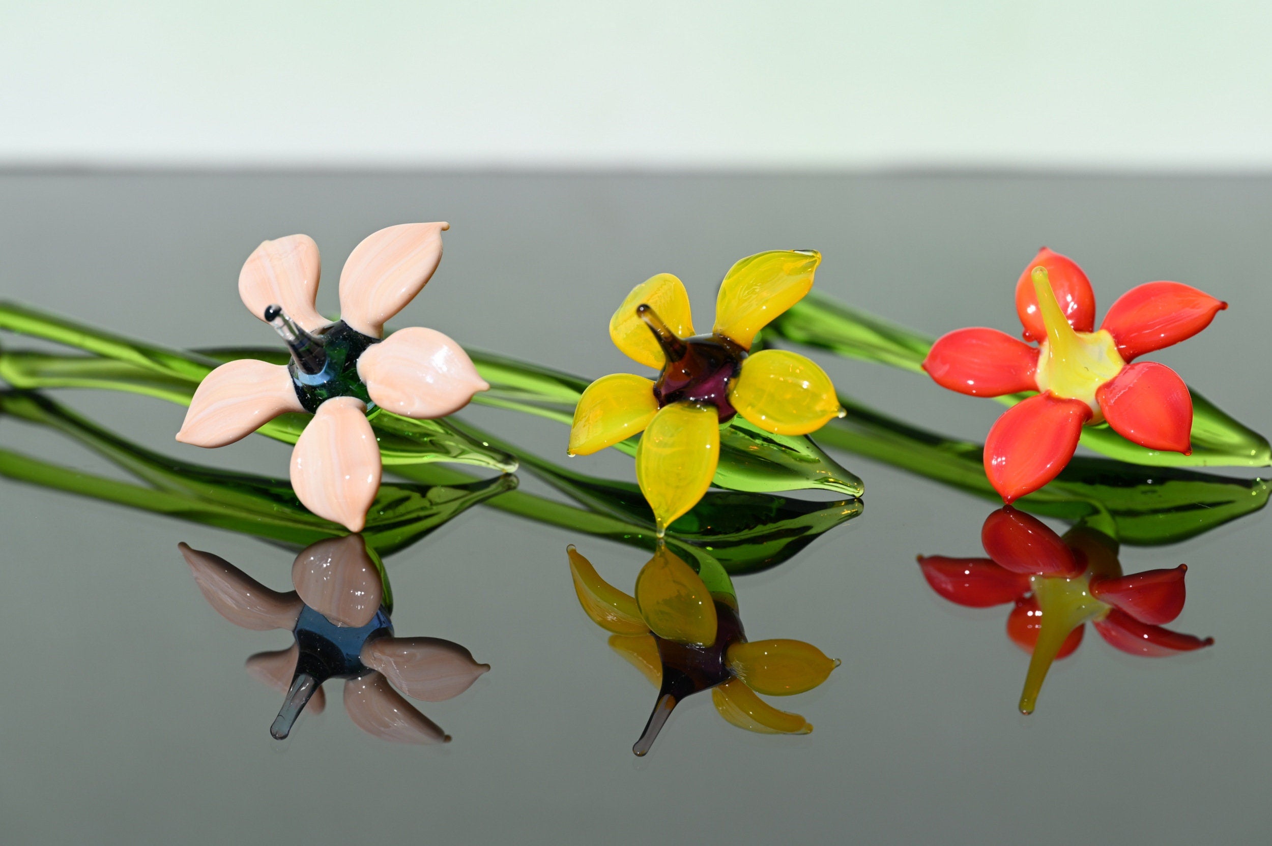 Bouquet of Glass Flowers - Glass Flower Bouquet - Mothers Day Gifts for Her
