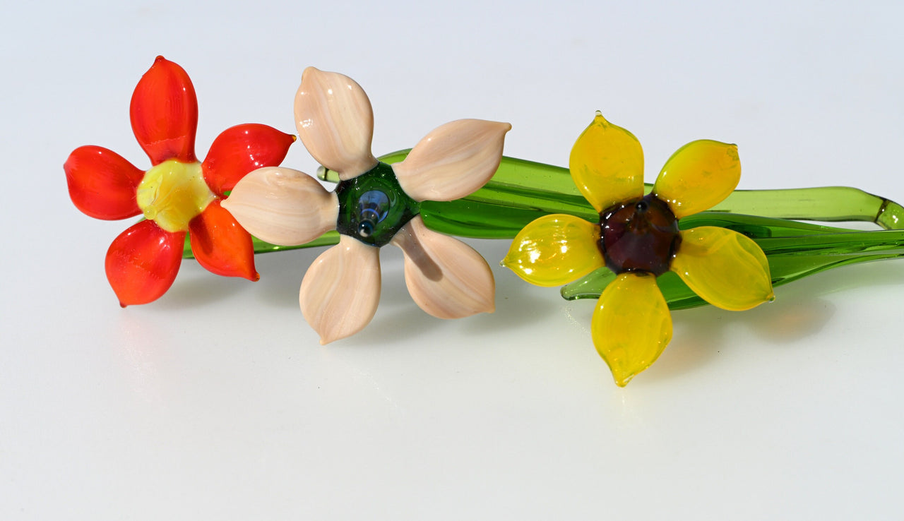 Bouquet of Glass Flowers - Glass Flower Bouquet - Mothers Day Gifts for Her