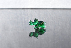 Tiny Green Glass Hippo – Handcrafted Miniature Hippopotamus Figurine